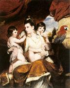 REYNOLDS, Sir Joshua Lady Cockburn and her Three Eldest Sons dy oil